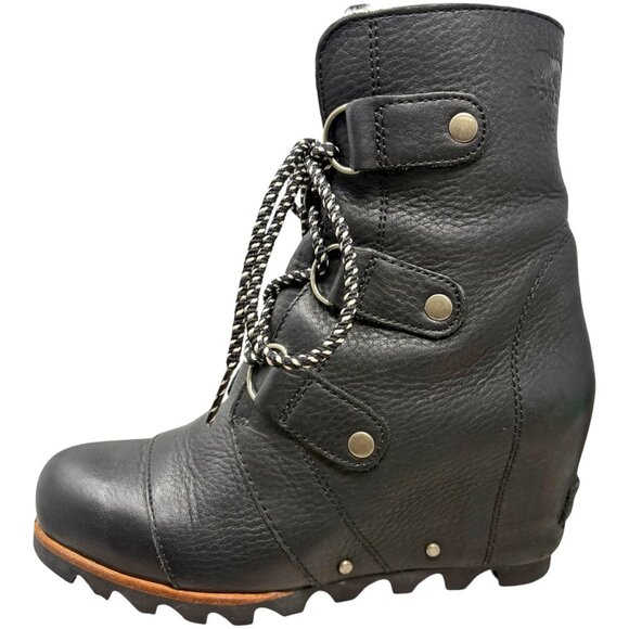 Sorel NL2703 Joan of Arctic Wedge Mid Shearling Lace Up Boot - Picture 4 of 13